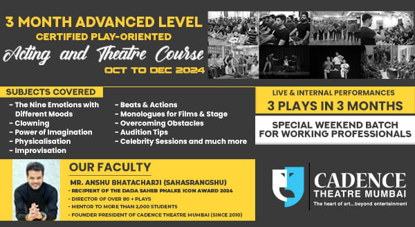 3-Month Advanced Level Play-Oriented Certified Acting & Theatre Course